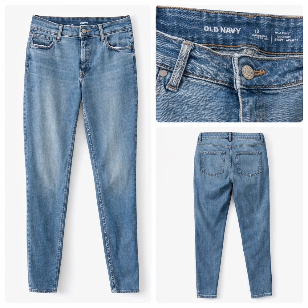 👖 Old Navy Rockstar Super Skinny Jeans – Size 12 – Mid Rise